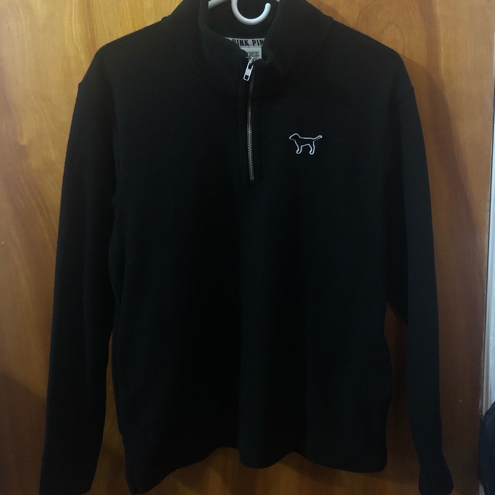 Brand New PINK Black Quarter Zip Up Pullover